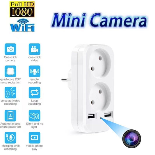 HD Mini Plug Wall Socket camera USB Wifi Wireless Camcorder Home Security Protection Surveillance Remote Monitoring Cam